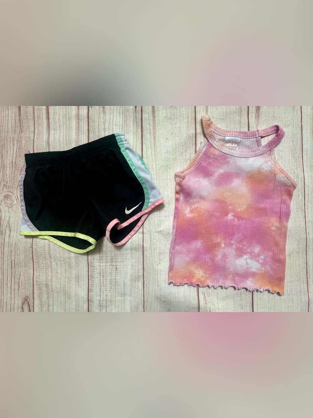 Nike/Jumping Beans Size 4 Outfit Shorts/Tank Top